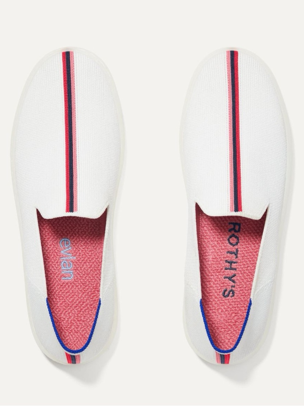Rothy's‎ x Evian Limited Edition Slip On Recycled Collection Sneaker Size 6.5
